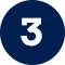 Dark blue circle with white number 3 in the middle