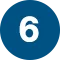Dark Blue circle with white number 6 inside